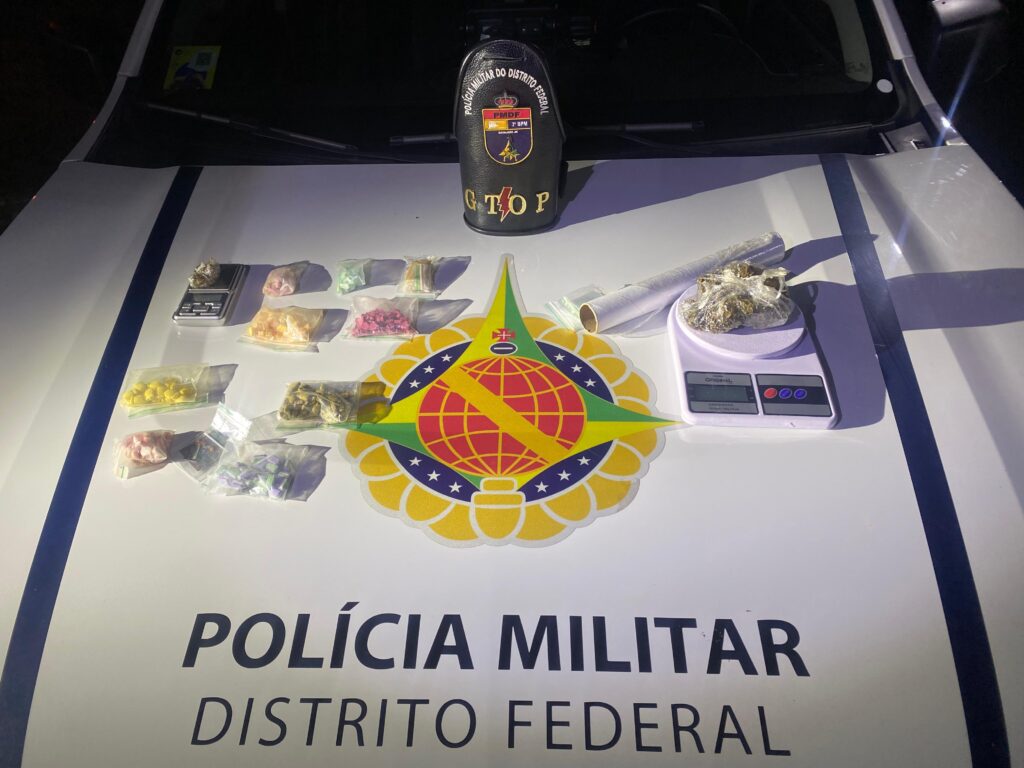 PMDF apreende drogas em veículo suspeito em Samambaia
